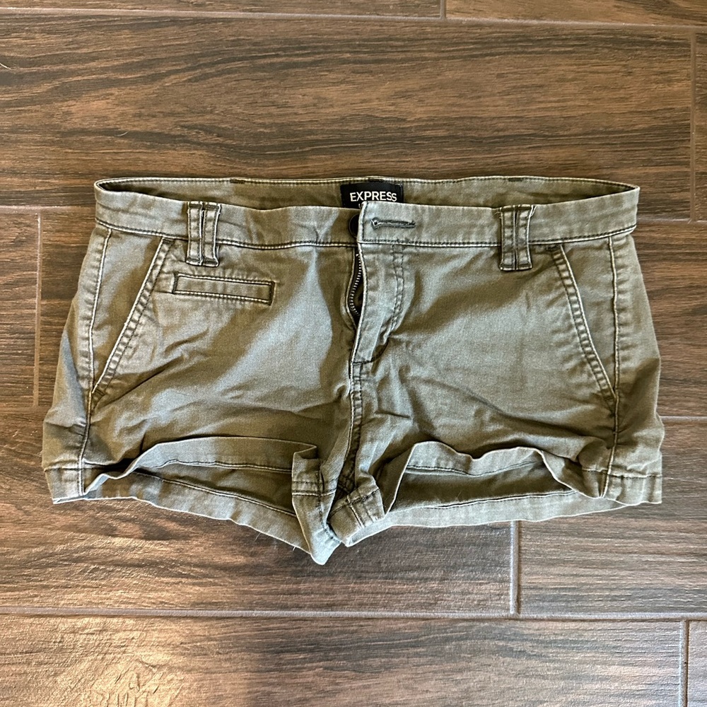 Express Olive Shorts